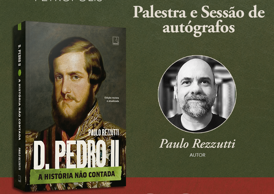 Museu Imperial recebe palestra do historiador Paulo Rezzutti em comemoração ao bicentenário de D. Pedro II